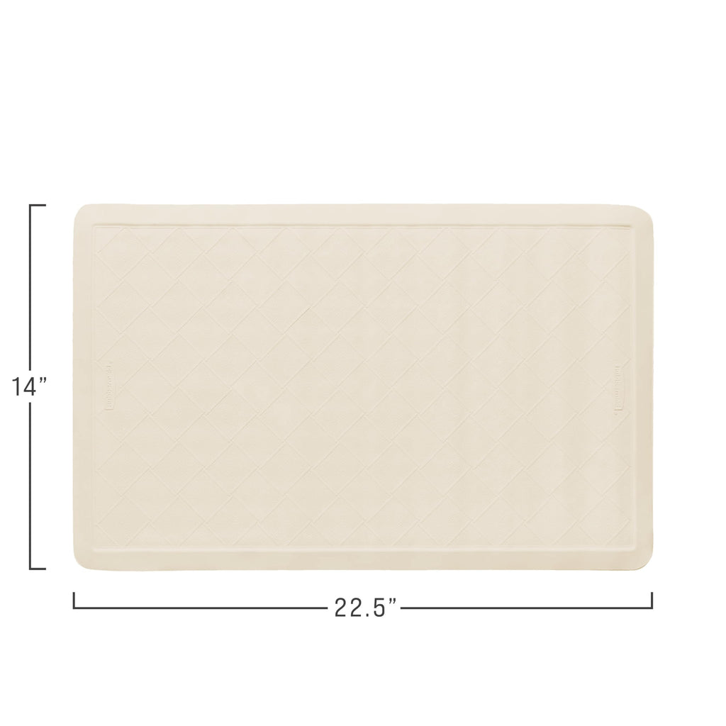 Rubbermaid Commercial Products Bath Tub and Shower Mat | Medium - 14 x 24 in. | White | Machine Washable | Safti-Grip Non-Slip Bathroom Mat with Suction Cups for Home/Hotel/Shower/Bathtub