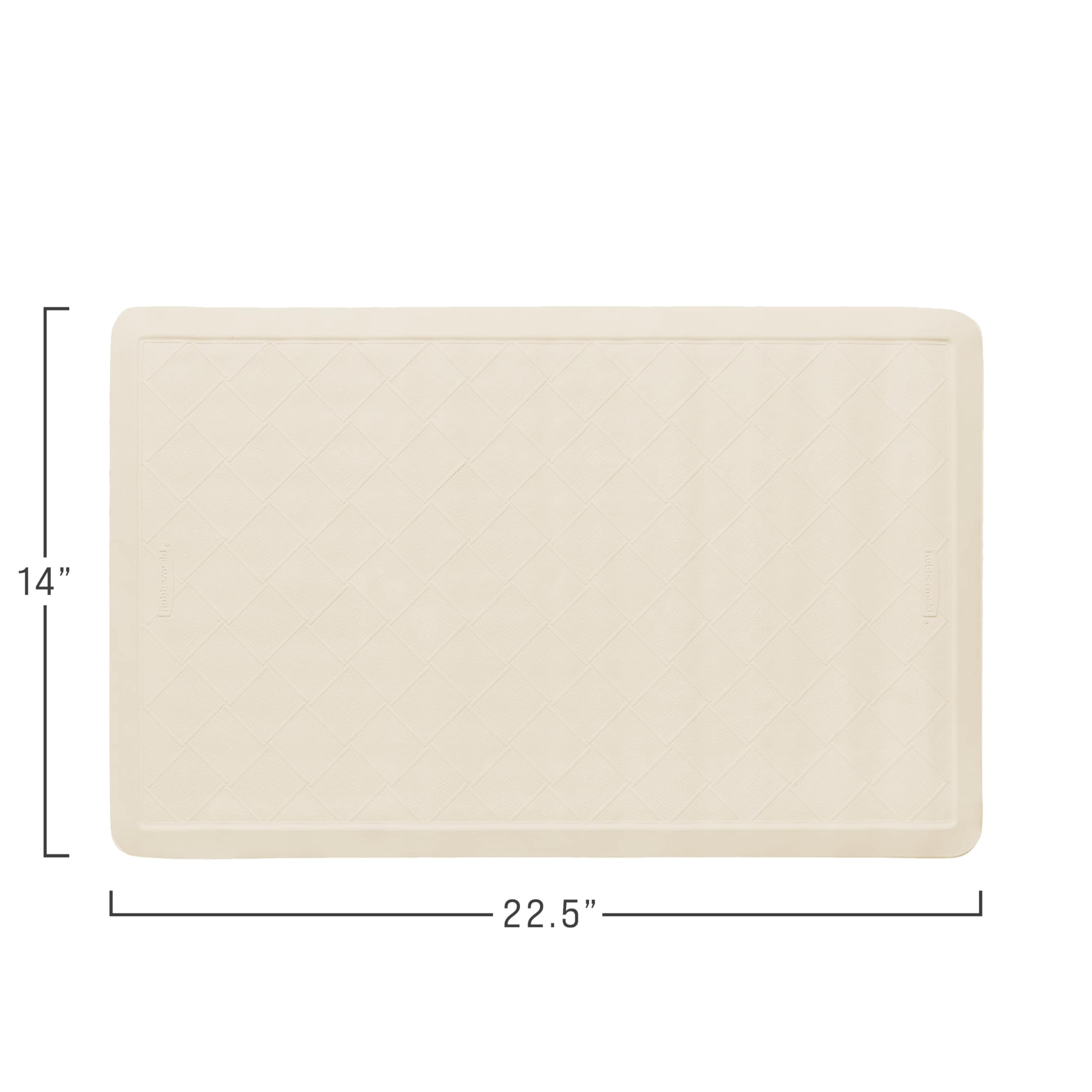 Rubbermaid Commercial Products Bath Tub and Shower Mat | Medium - 14 x 24 in. | White | Machine Washable | Safti-Grip Non-Slip Bathroom Mat with Suction Cups for Home/Hotel/Shower/Bathtub