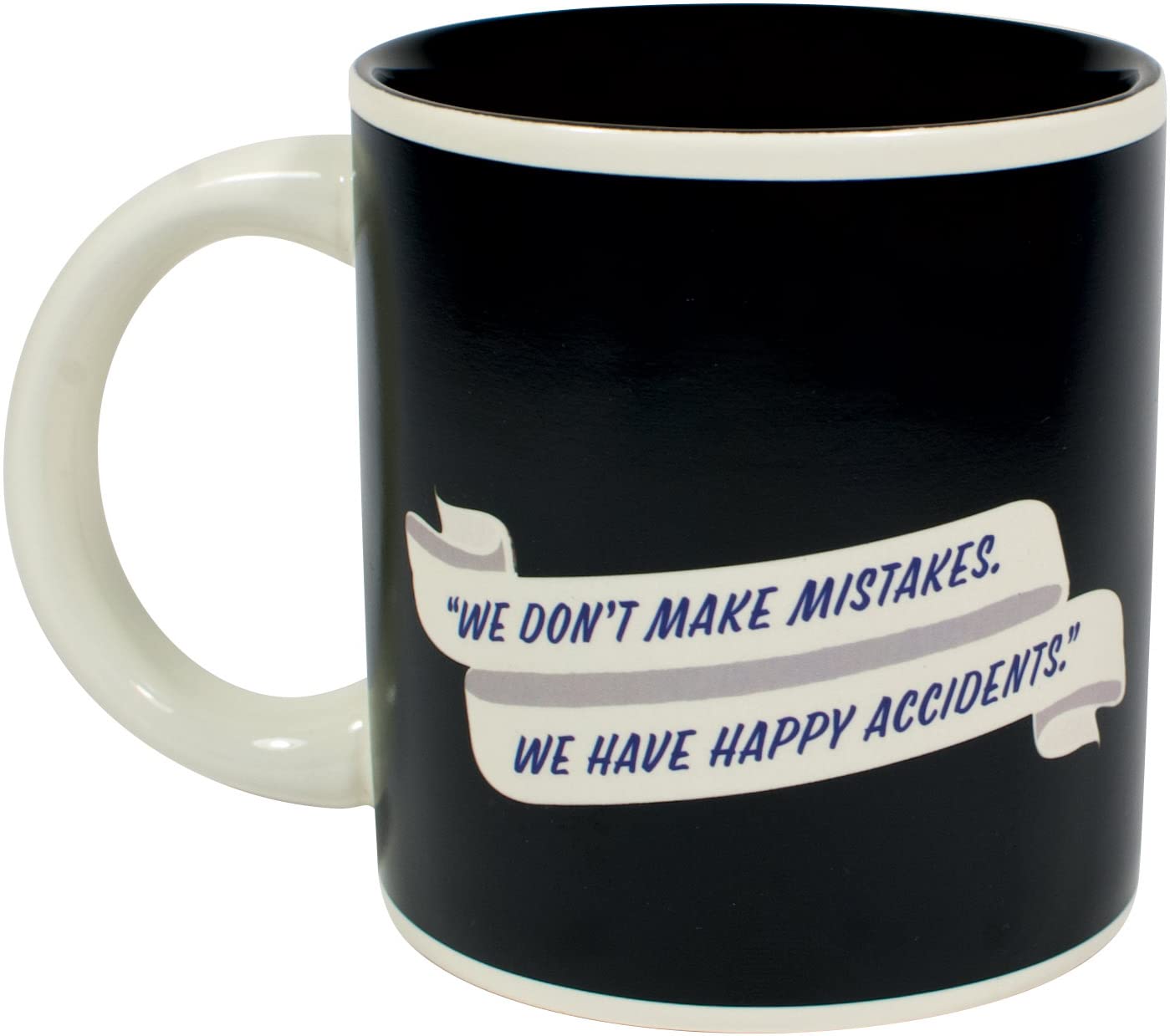The Unemployed Philosophers Guild Bob Ross Self-Painting Mug - in A Fun Gift Box