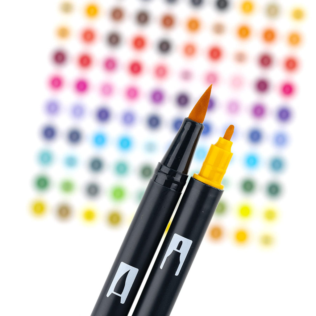 Tombow Dual Brush Pen Set, 10-Pack, Secondary Colors (56168)
