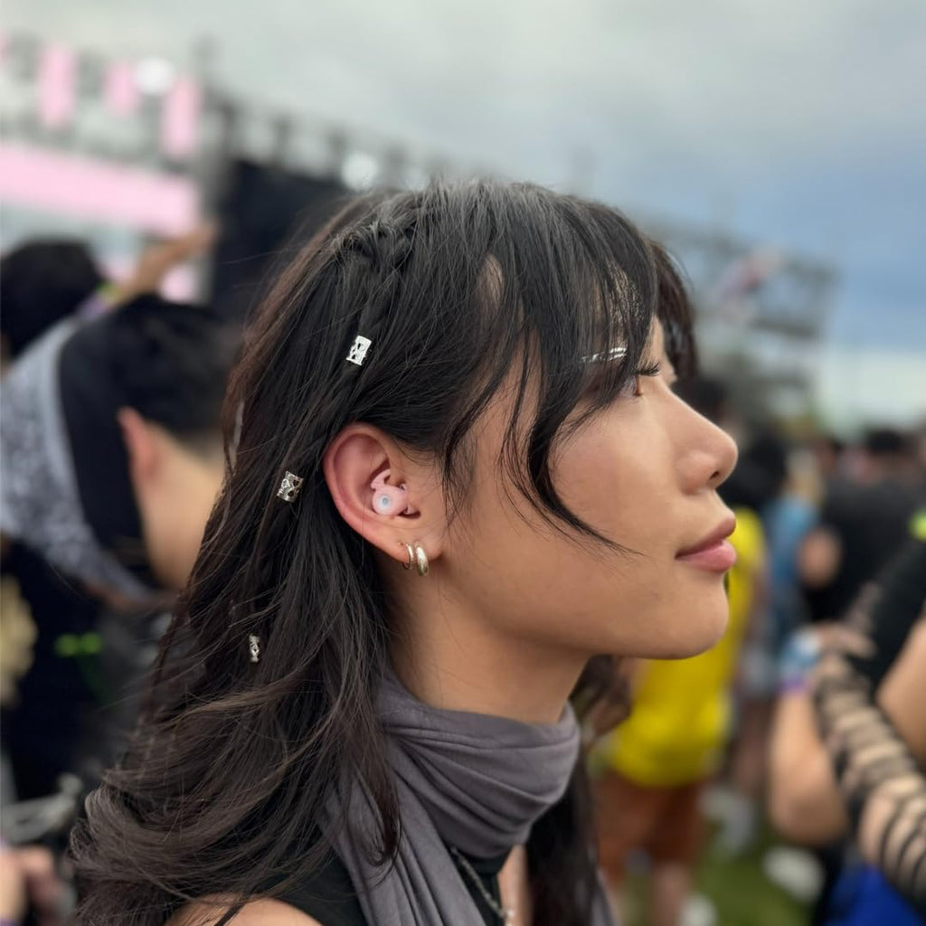 serenesound RAVE High Fidelity Earplugs Made for Raving – Premium Noise Reduction for EDM Festivals, Raves, Concerts, Nightclubs and More (Black)