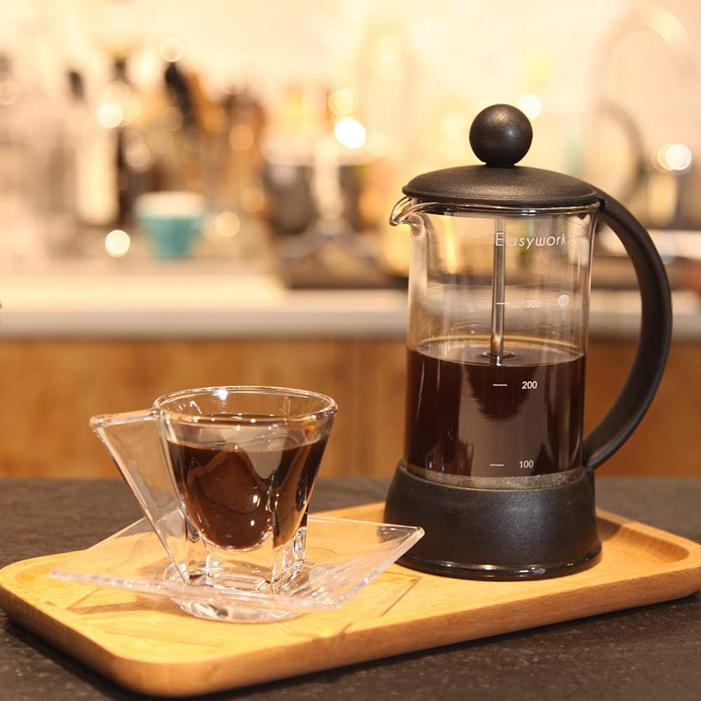 Easyworkz Eclipse 350ml French Press Coffee Tea Maker with Borosilicate Glass