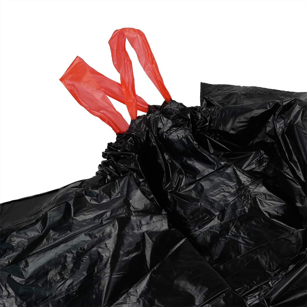 DynkoNA 1.5 Gallon Small Garbage Bags Black, Trash Bags With Handles, 110 Bags/2 Rolls