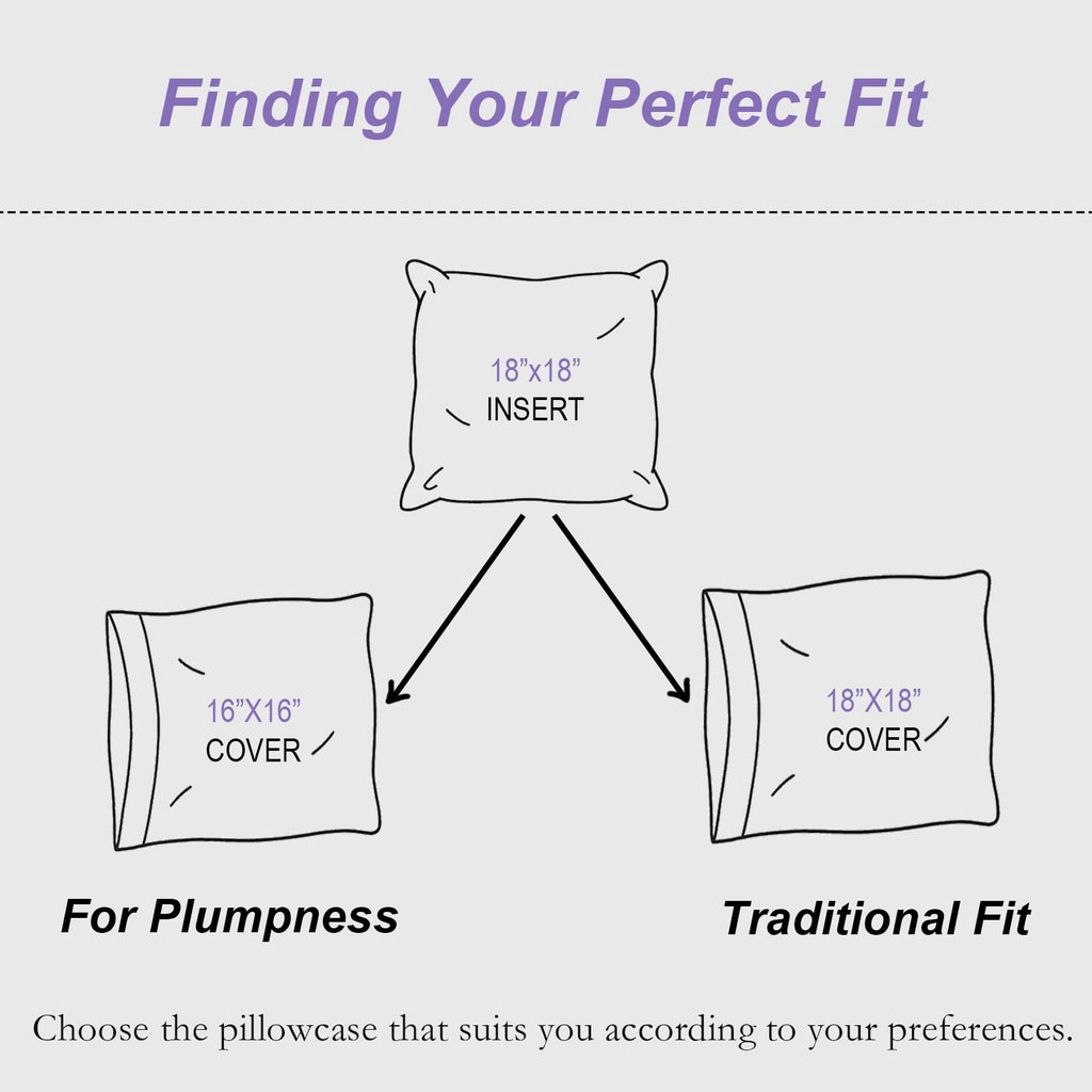 Wuuyuef 18x18 Pillow Inserts Set of 2, Square Decorative Throw Pillow Stuffers, Hypoallergenic Down Alternative Filling for Sofa - White