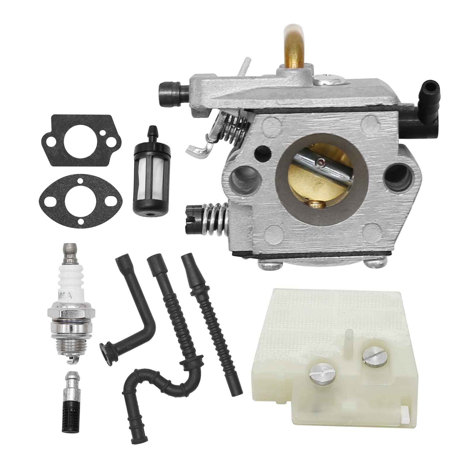 Anxingo Carburetor Kit for Stihl 024 026 MS240 MS260 024AV 024S Chainsaw Carb for Walbro WT-194 WT-194-1 for Tillotson HU-136A HS-136A