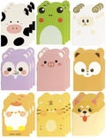 MAKIOTEKO 30 Packs Mini Animal Notebooks, Cute notebooks for kids Bulk Cartoon Frog Puppy Pig Chick Cow Notepad Themed Party Favors for School Christmas Supplies