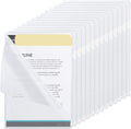 30 Pack Clear Plastic Document File Folder,Plastic File Jacket Sleeves for Letter Size Paper, Plastic Folders for Letter Size and A4, for School and Office Supplies (Transparent Folder(30Pack))