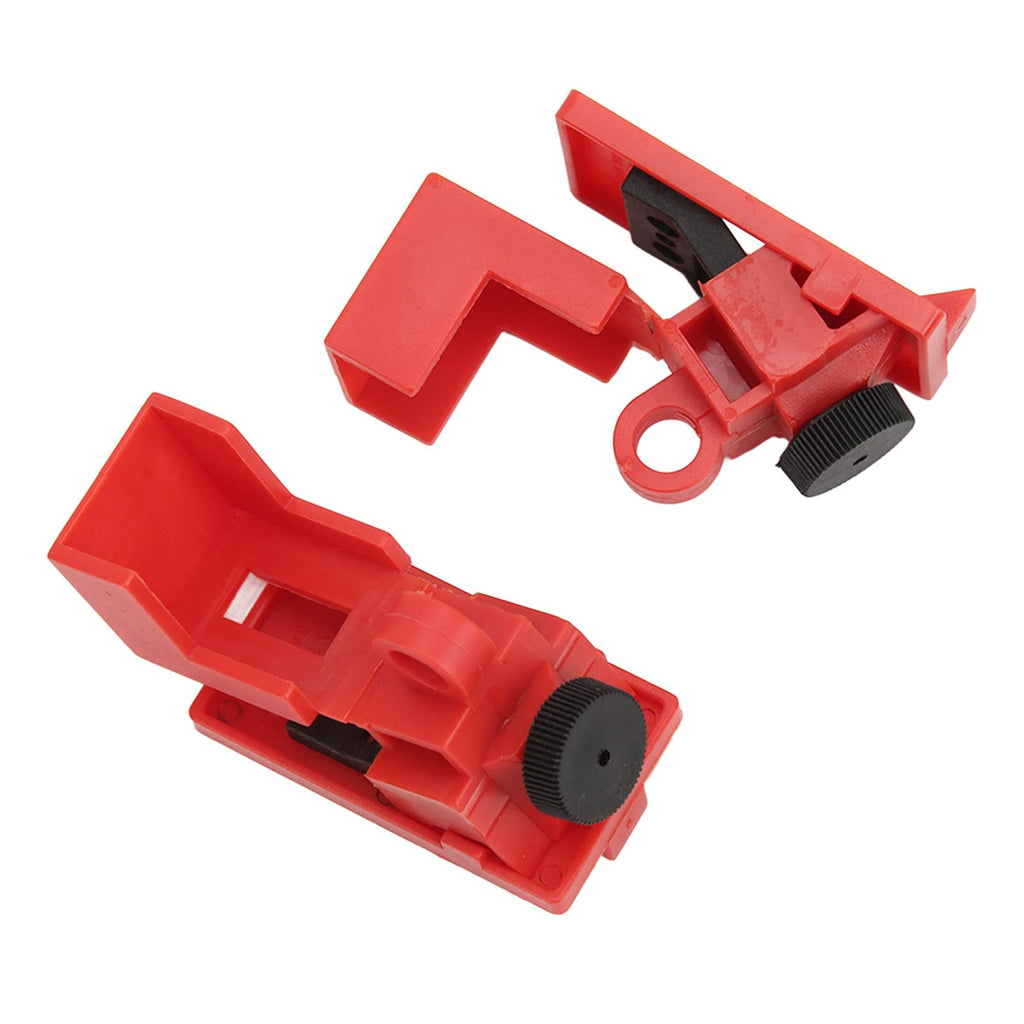 10PCS Circuit Breaker Lockout Device Clamp On Power Switch Lock Engineering Plastic Single Pole Breaker Lock Out Device for Less 16.5mm Handle