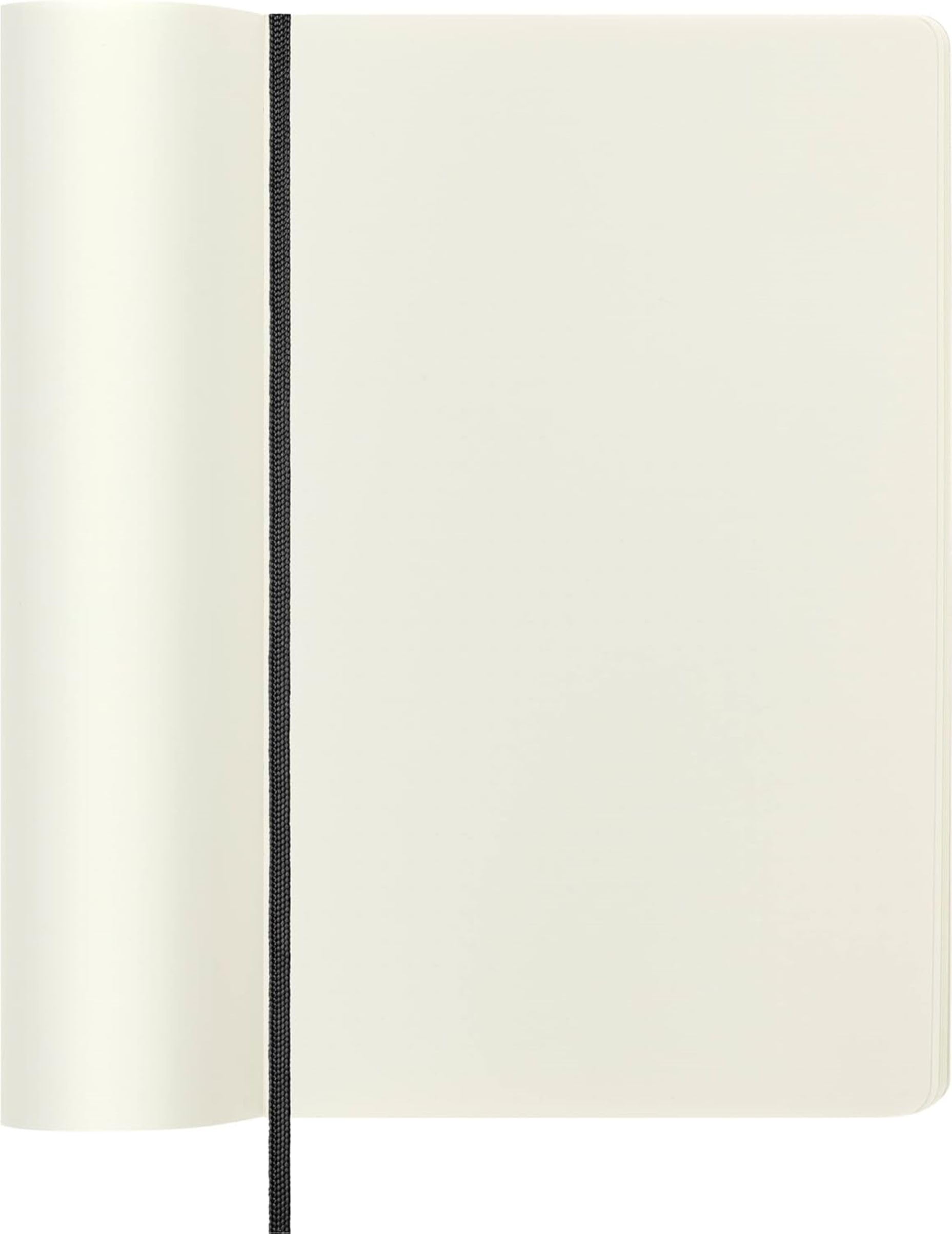 Moleskine Classic Notebook, Soft Cover, Large (5" x 8.25") Plain/Blank, Black, 192 pages