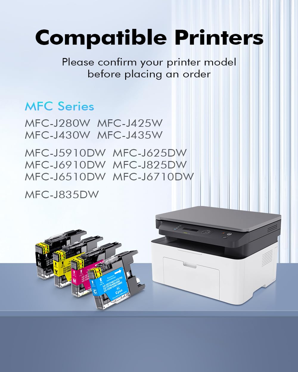 INK4U LC71 LC75 10-Pack Compatible Ink Cartridge Replacement for LC75 LC71 LC79 XL High Yield to Use with MFC-J6510DW MFC-J6710DW MFC-J6910DW MFC-J280W (4 Black, 2 Cyan, 2 Magenta, 2 Yellow)