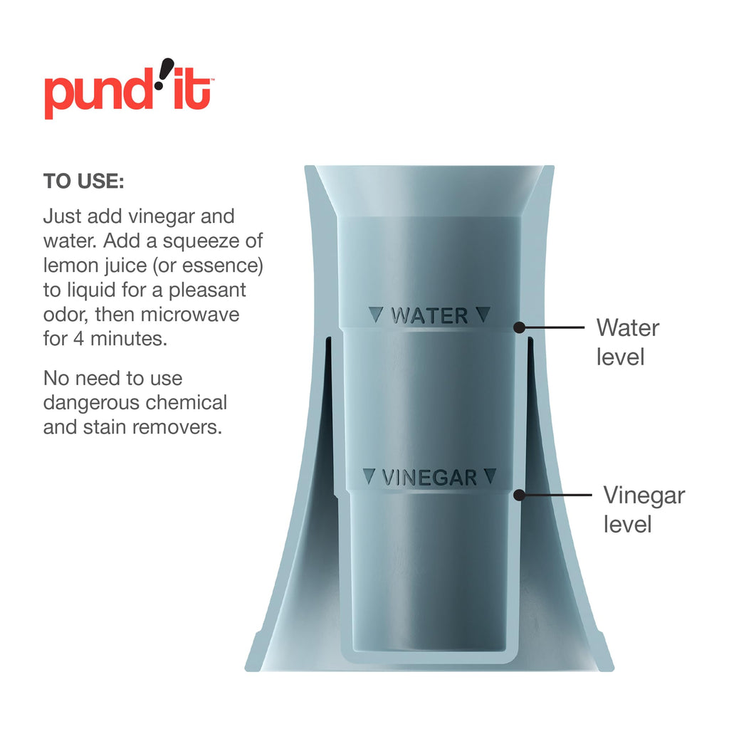 Pund'it Micro Nuke, Microwave Steam Cleaner and Deodorizer