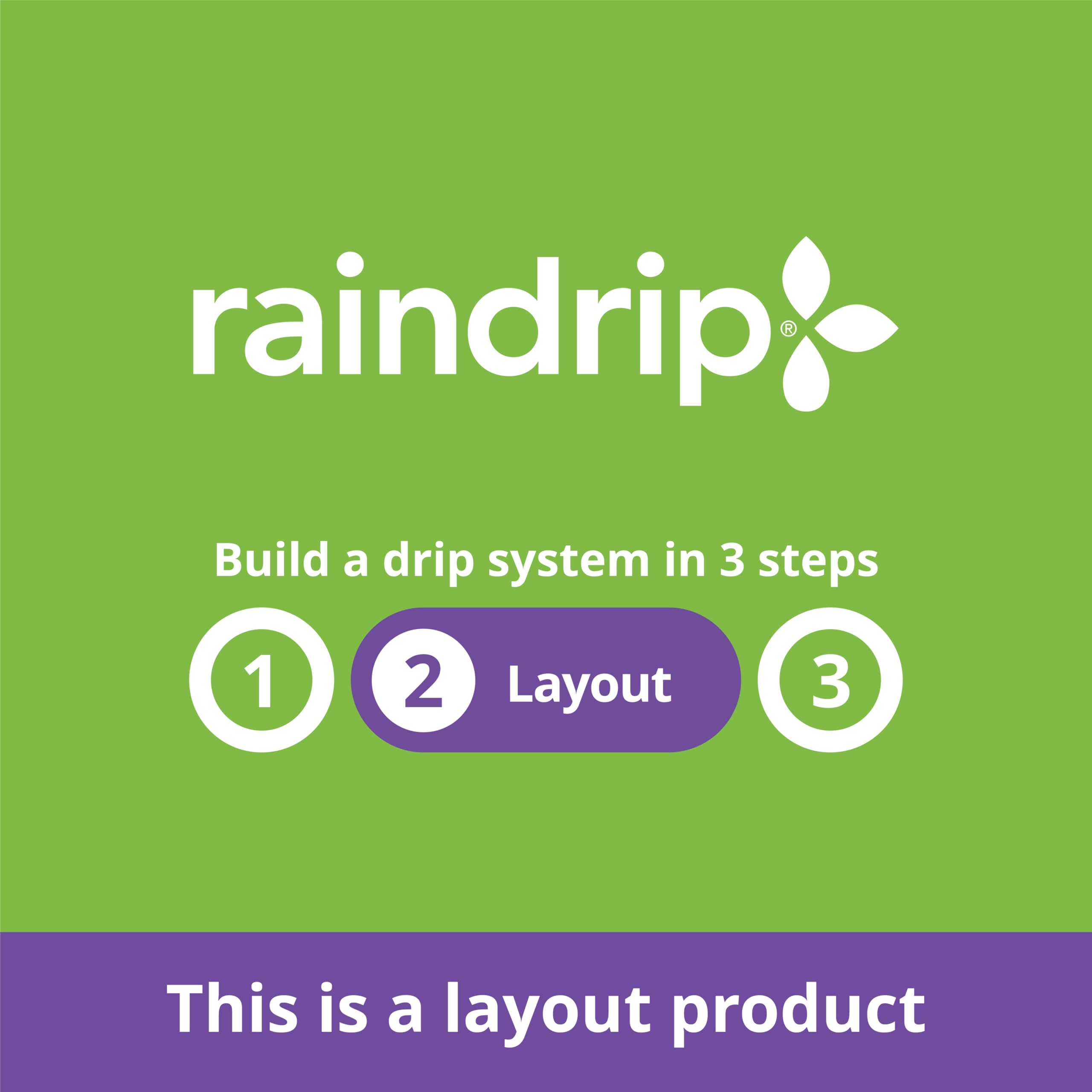 Raindrip 016010T 1/4" by 100' Black Tubing