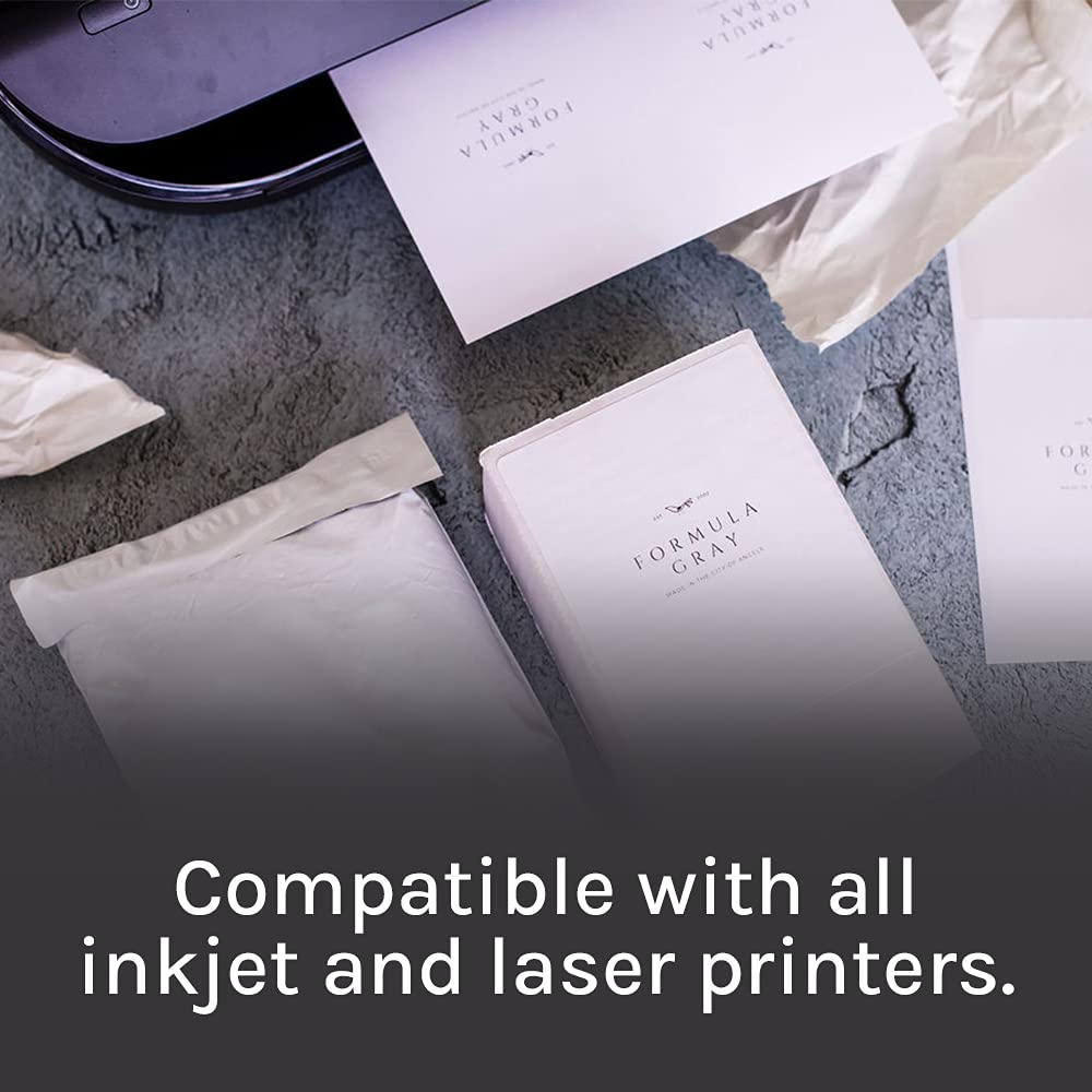 Premium Label Supply White Sticker Shipping Labels – 4" x 5" – Laser/Inkjet Compatible – (4 per Sheet), 25 Sheets - 100 Total Adhesive Labels