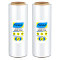 Packpal 2 Rolls Shrink Wrap 12"x 1000ft Each Roll, Clear Plastic Wrap for Moving Furniture, Suitcases, Pallet. Stretch Wrap for Moving