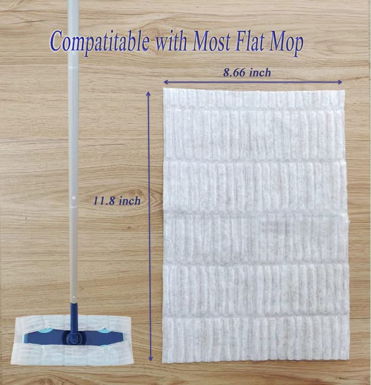 JINYUDOME 120 Count Dry Mop Pad Refills Disposable Dusting Cloths 11.8 * 8.66 inches Dry Floor Mop Refills