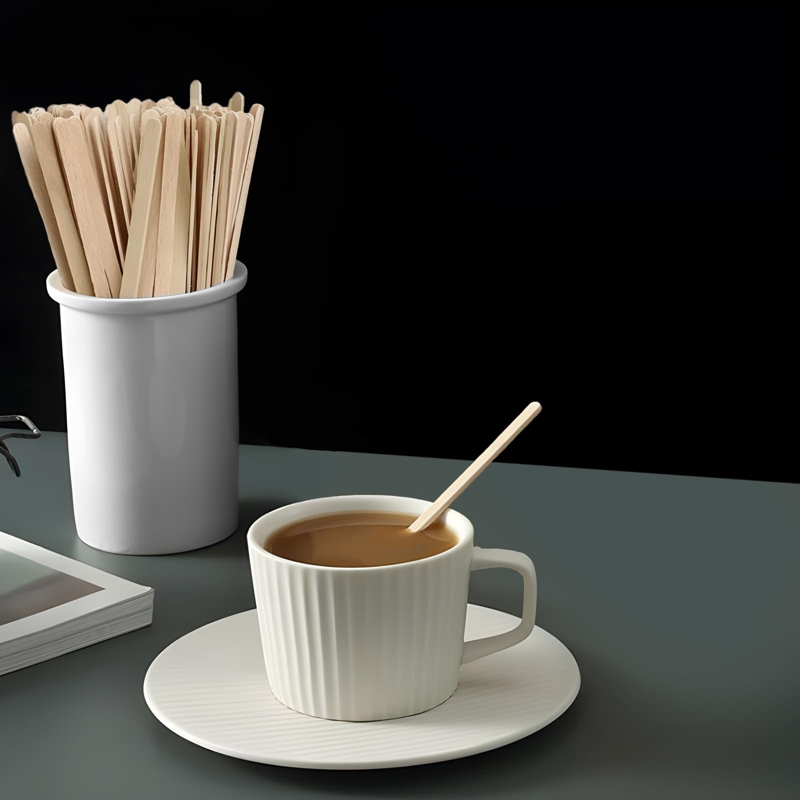 Coffee Stir Sticks, 1000 Count 7.5 Inch Wooden Coffee Stirrers, Stir Sticks Wood for Coffee, Beverage, Cocktails