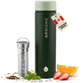 GROSCHE Toronto 16oz Insulated Infuser Flask - Stainless Steel, Leakproof, Perfect for Tea, Coffee, and Fruit Infusion, Home, Travel & Outdoor Use, Canadian Brand! - 16 fl. oz, Forest Green