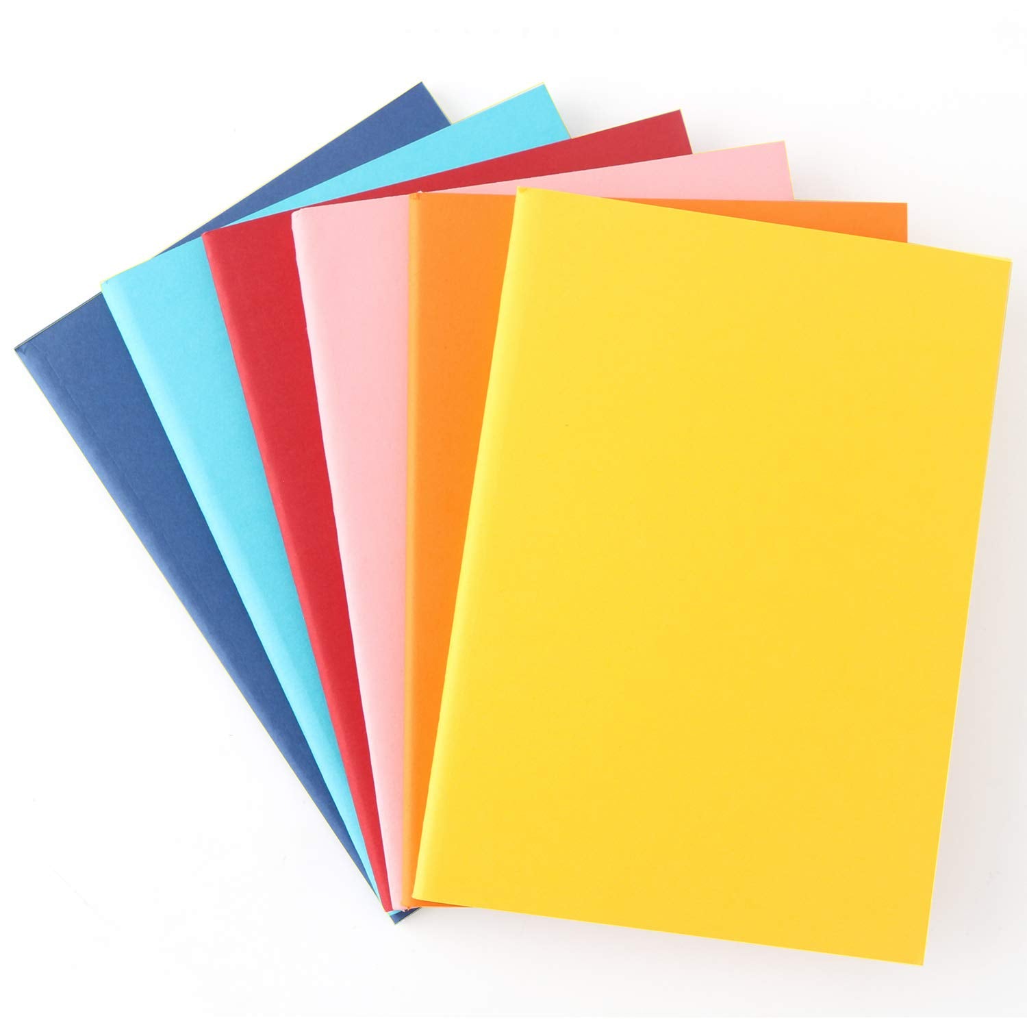 24 Pack Colorful Blank Notebook, Eusoar Mixed Color A6 3.9“ x 5.5” 60 Pages Notebook Unlined, Travel Journal Notebook Notepad Set Bulk, Students Office Writing Diary, Subject Notebooks