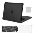 MOSISO Compatible with MacBook Pro 14 inch Case M5 2026 M4 M3 M2 M1 2025-2021 A3427 A3426 A3434 A3112 A3185 A3401 A2918 A2992 A2779 A2442,4 in 1 Kit Anti-Crack Hard Shell with TPU Bumper, Black