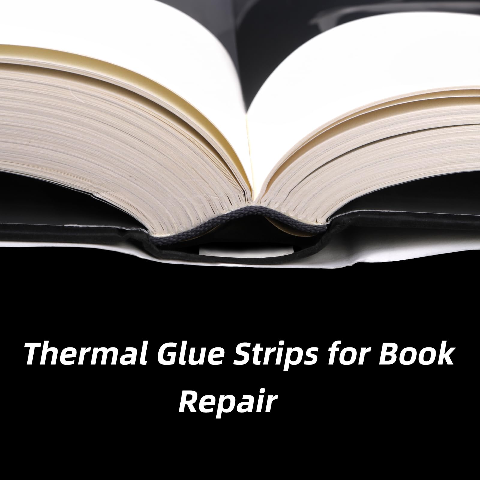 ZEAYEA 100 Pcs Glue Strips with Mesh Backing, 12 mm Hot Melt Adhesive Glue Strips for 80-110 Sheet Capacity, Thermal Binding Strips for Book Glue Binding Repair