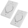 Universal White Inlet Valves for Central Vacuums - Compatible with Beam, CanaVac, Eureka, Vacuflo, Husky, DuoVac, CycloVac and More - Pack of 2