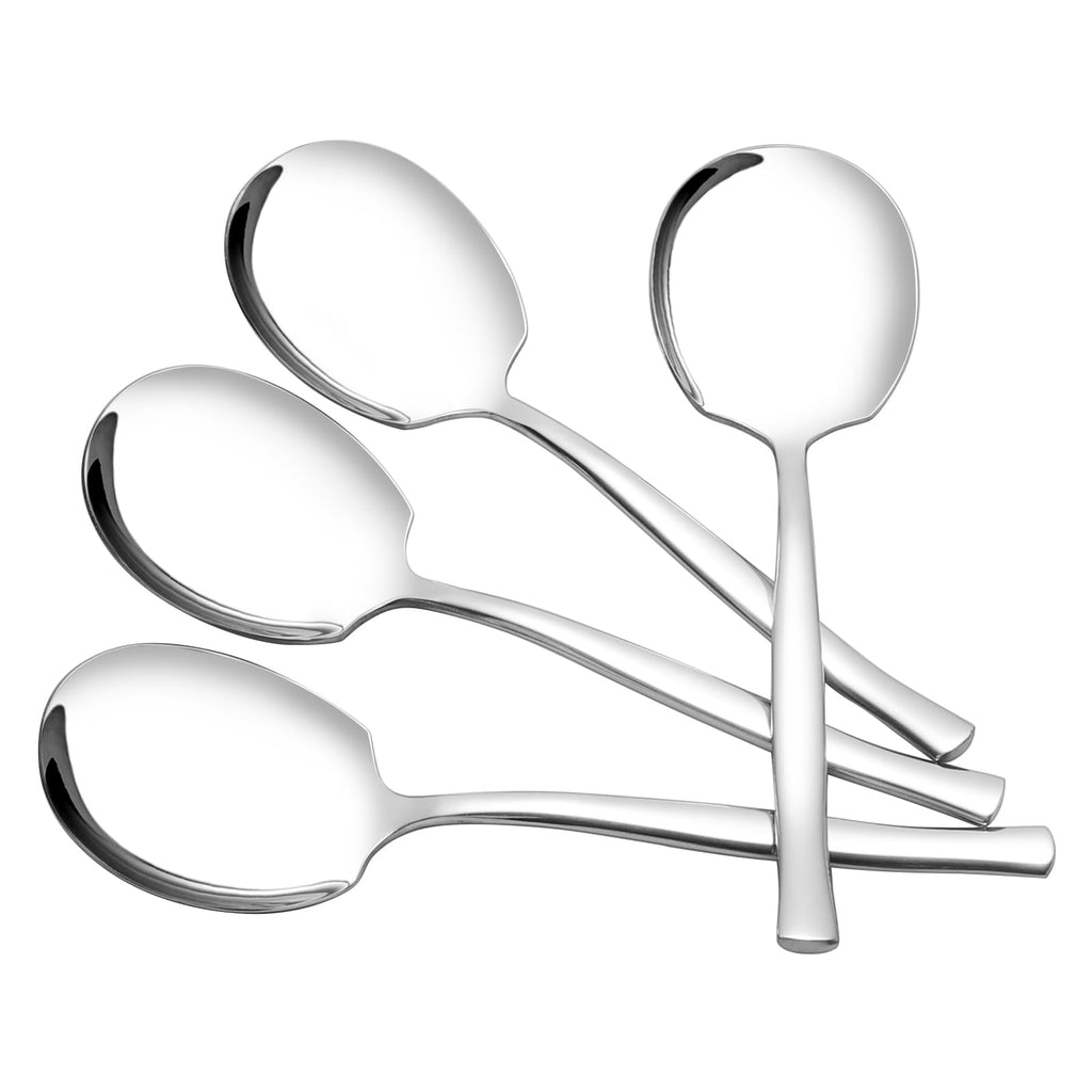 Oymlclivisa 6 Pieces Stainless Steel Serving Spoons, Large Buffet Serving Spoons
