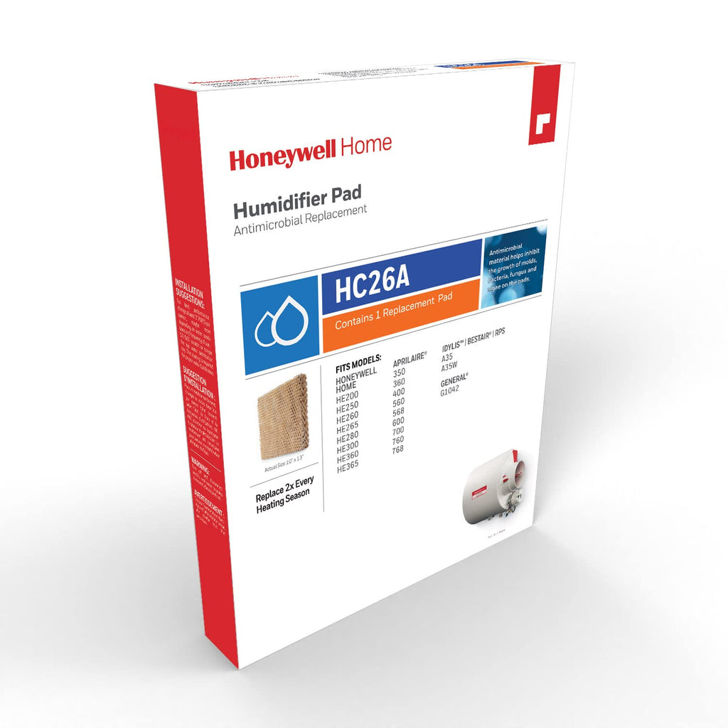 Honeywell Home HC26A1016/U Whole House Humidifier Replacement Pad (White) 13.25 x 10 x 1.5 inches