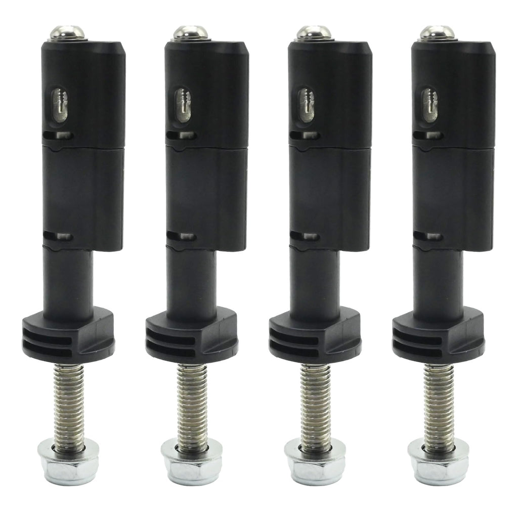 EATAKWARD 4Pcs Anti-Theft Traction Board Mounting Pins Kit, Lockable Recovery Boards Mounting Pins, Black Safe Mount Pins Replacement for MaxTrax MKII Recovery Boards