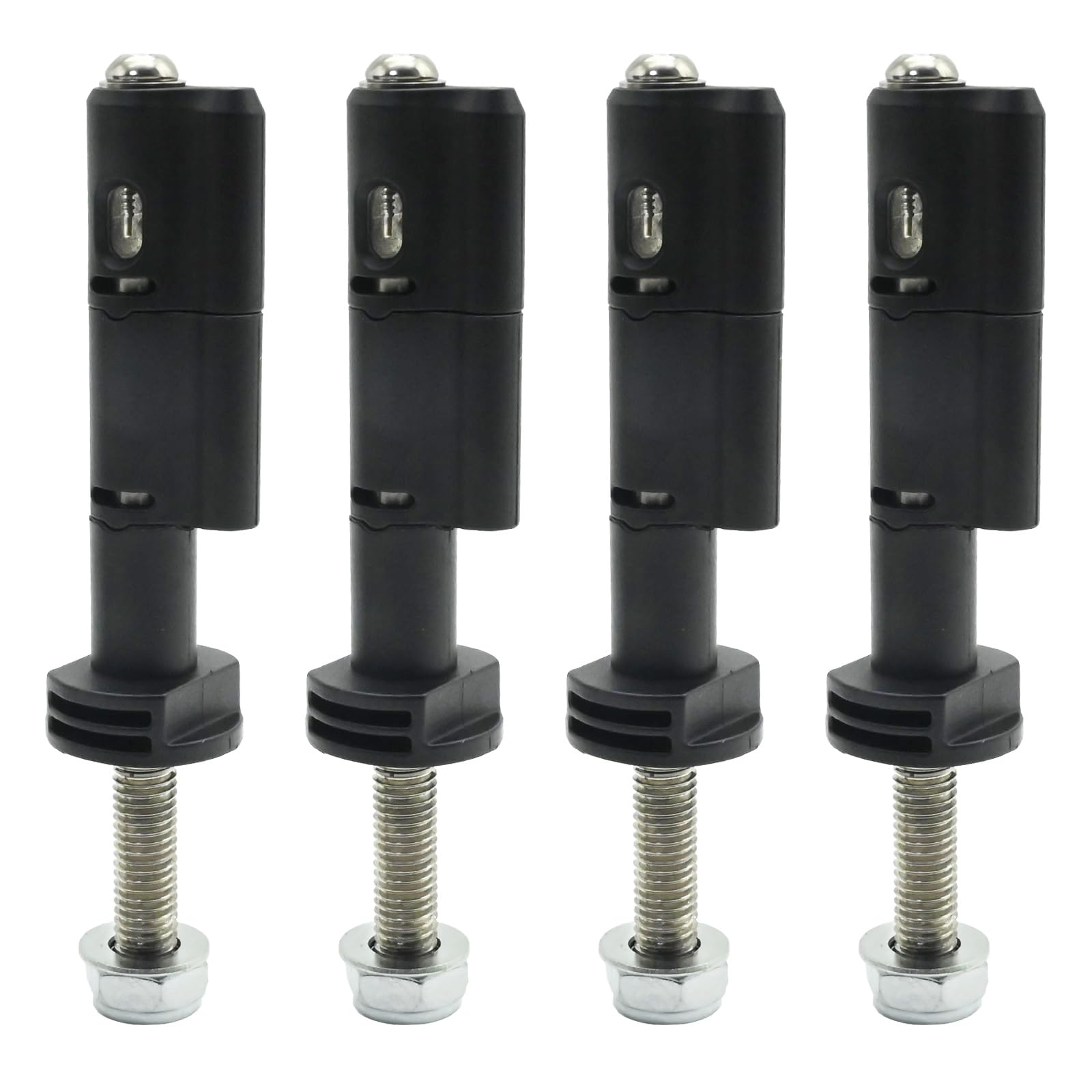 EATAKWARD 4Pcs Anti-Theft Traction Board Mounting Pins Kit, Lockable Recovery Boards Mounting Pins, Black Safe Mount Pins Replacement for MaxTrax MKII Recovery Boards