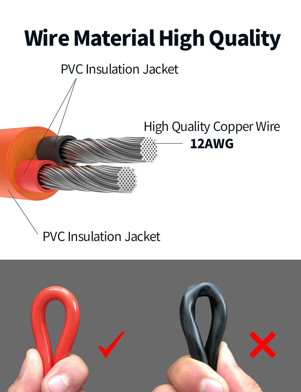 Tonton M-C-4 Solar Connector to XT60 Adapter Connector Cable, 12AWG Solar Panel Adapter for EF ECOFLOW River & Delta Series Portable Power Station, Solar Generator, RV Foldable Solar Panel (3M/10FT)