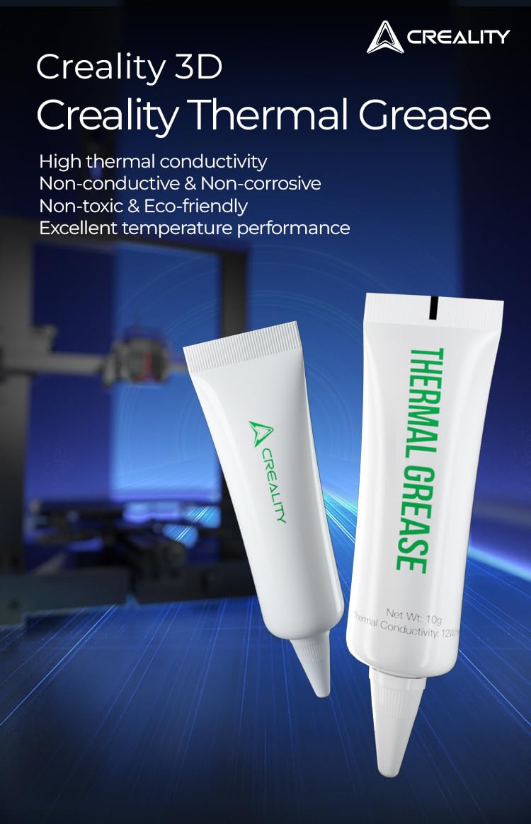 Creality Thermal Grease + Lubricant Grease Set, High Thermal Conductivity & Noise Reduction, 3D Printer Accessories