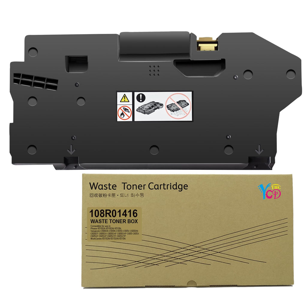 6515 Waste Cartridge 6510 Waste Toner Box Replacement for Xerox Phaser 6510 WorkCentre 6515, VersaLink C500 C505 C600 C605 108R01416 Waste Toner Cartridge for Dell H825 H625 S2825 Waste Toner Bottle