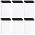 Note Pads 5x8 Narrow Ruled 12 Pack Samll Notepad, Goefun 30 Sheets Legal Pads 5x8 for Work, Perforated White Notepads Lined Paper for Office, School, College