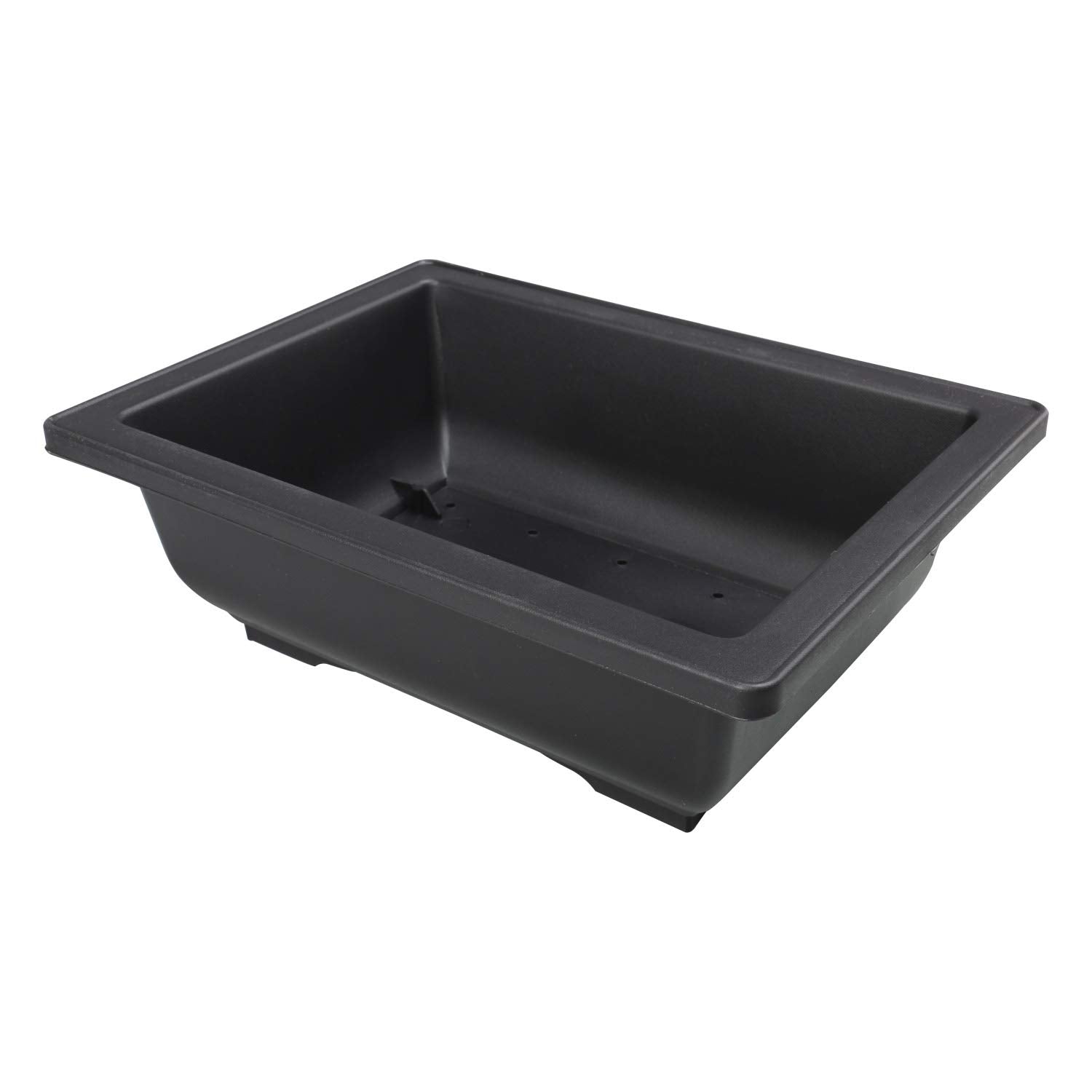 YaeTool 8Pcs 8.9" Large Plastic Bonsai Training Pots Flower Plant Retro Style Square Nursery Pots Retro Style
