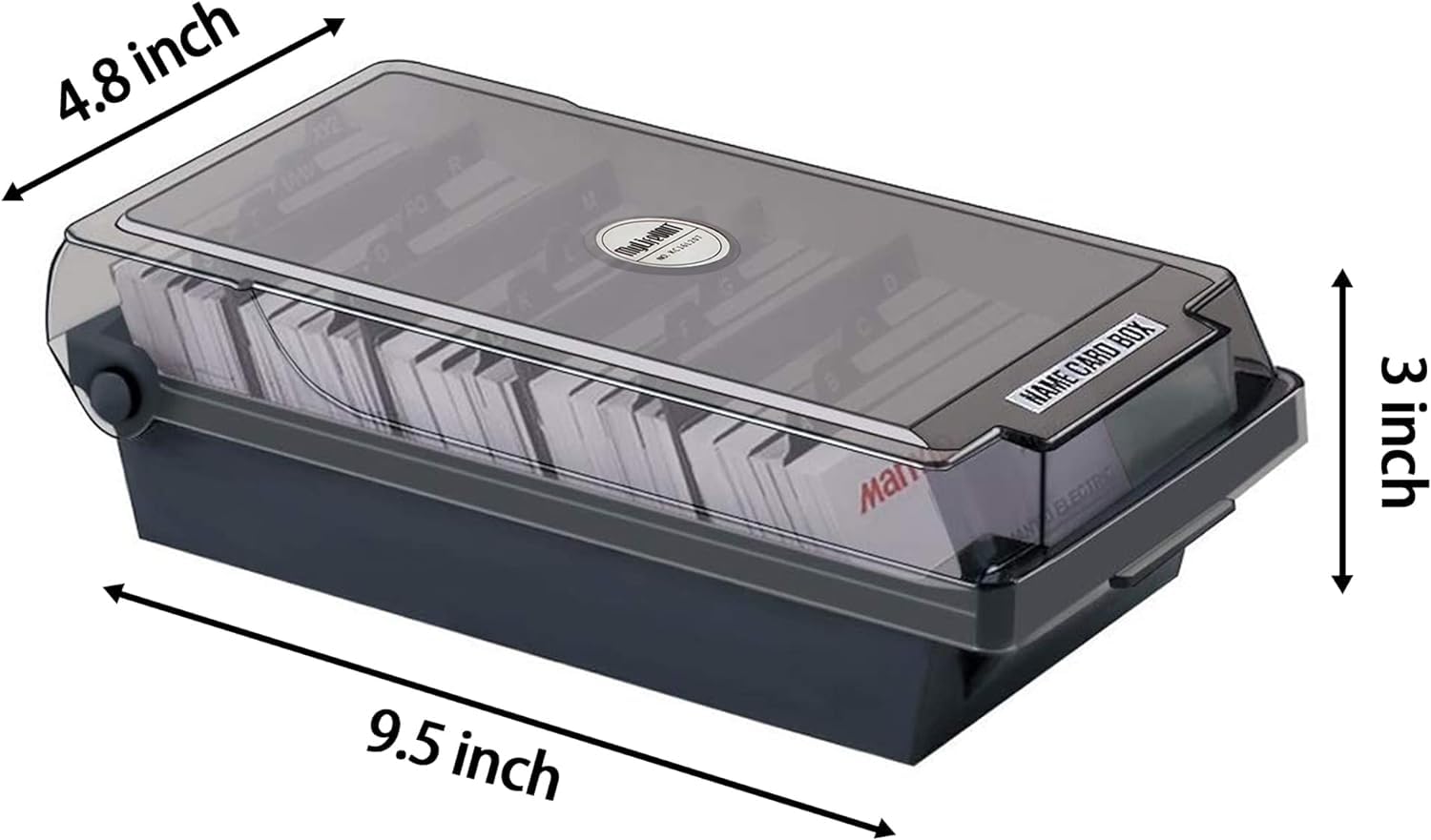 MyLifeUNIT Business Card Holder, Name Card Organizer with Dividers and Index Tabs (500 Cards)