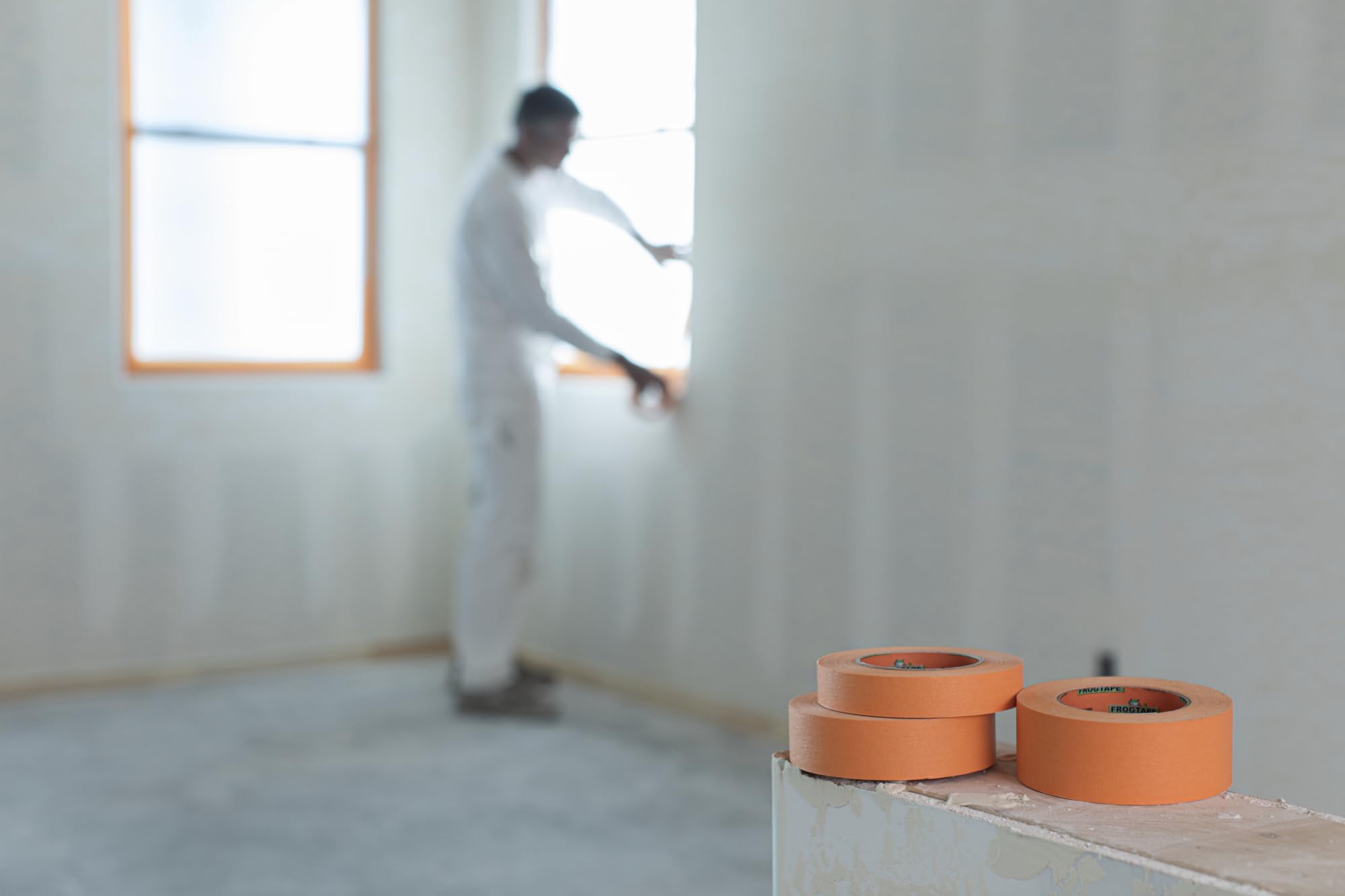 FrogTape ProGrade Orange Painters Tape, 2 Inch Wide (1.88 in. x 60 Yds), High Adhesion, Paint Tape for Indoor & Outdoor Applications, Orange, 3 Rolls (105673)