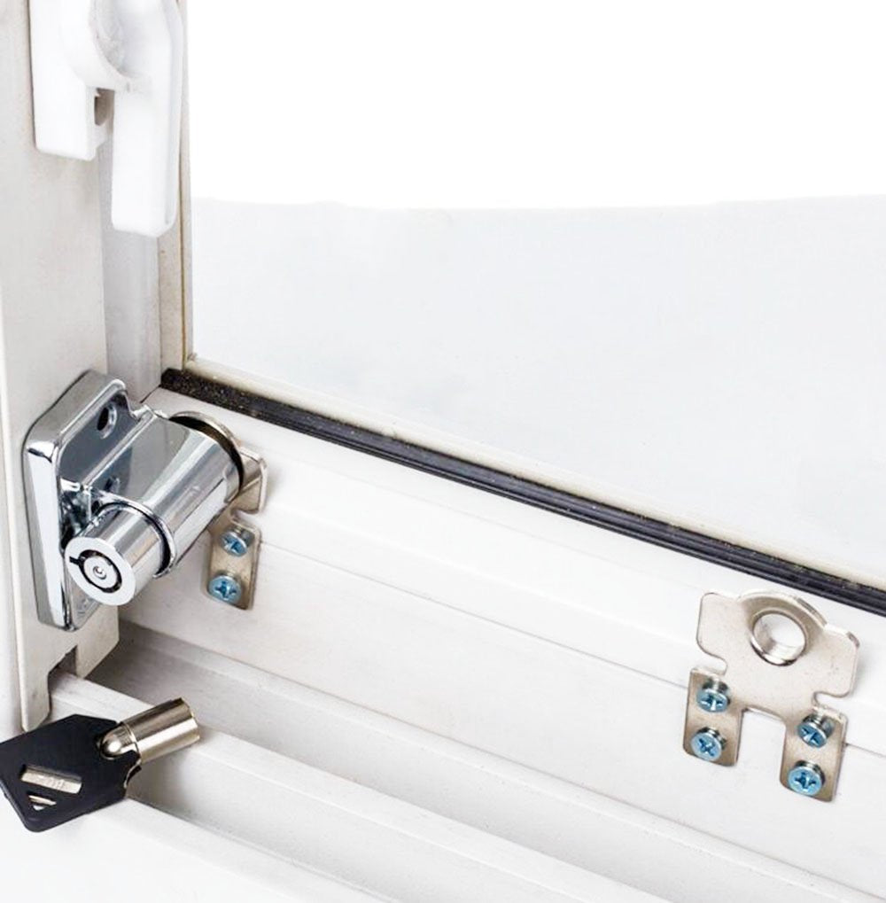1PCS/lot Sliding Window Lock Child Safety Protection Lock Anti-Theft Door Lock Push/Pull Window Limit Locks