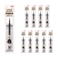 uniball ZENTO Water-Based Ink Refill UBR-Z-05, 0.5mm Fine Point, Black, Compatible with uniball ZENTO Pens, UBRZ05.24, Pack of 10
