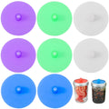 LinamHoz 8pcs Silicone Fermenting Lids, Jars Not Included, Pickle Pipes Silicone Mason Jar Fermentation Lid Mason Jar Cover for Kitchen Sauerkraut Kimchi Cellar