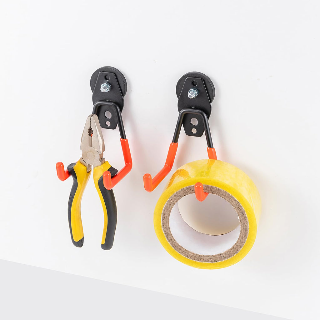 Heavy-Duty Large Garage Magnet Hook, Strong Storage Practical Magnetic Hook with Anti-Skid Coating, Suitable for Indoor and Outdoor Suspension