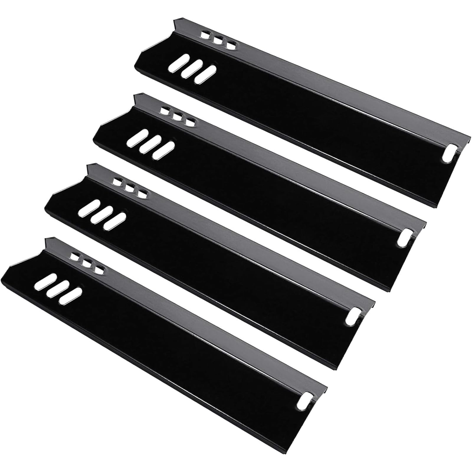 GFTIME 15'' Grill Heat Plates Replacement Parts for Backyard GBC1460W, GBC1461W, BHG, Dynaglo DGF510SBP, DGF510SSP, Phoenix, Montana, Uniflame Grill, BY15-101-001-02, Porcelain Steel, 4-Pack