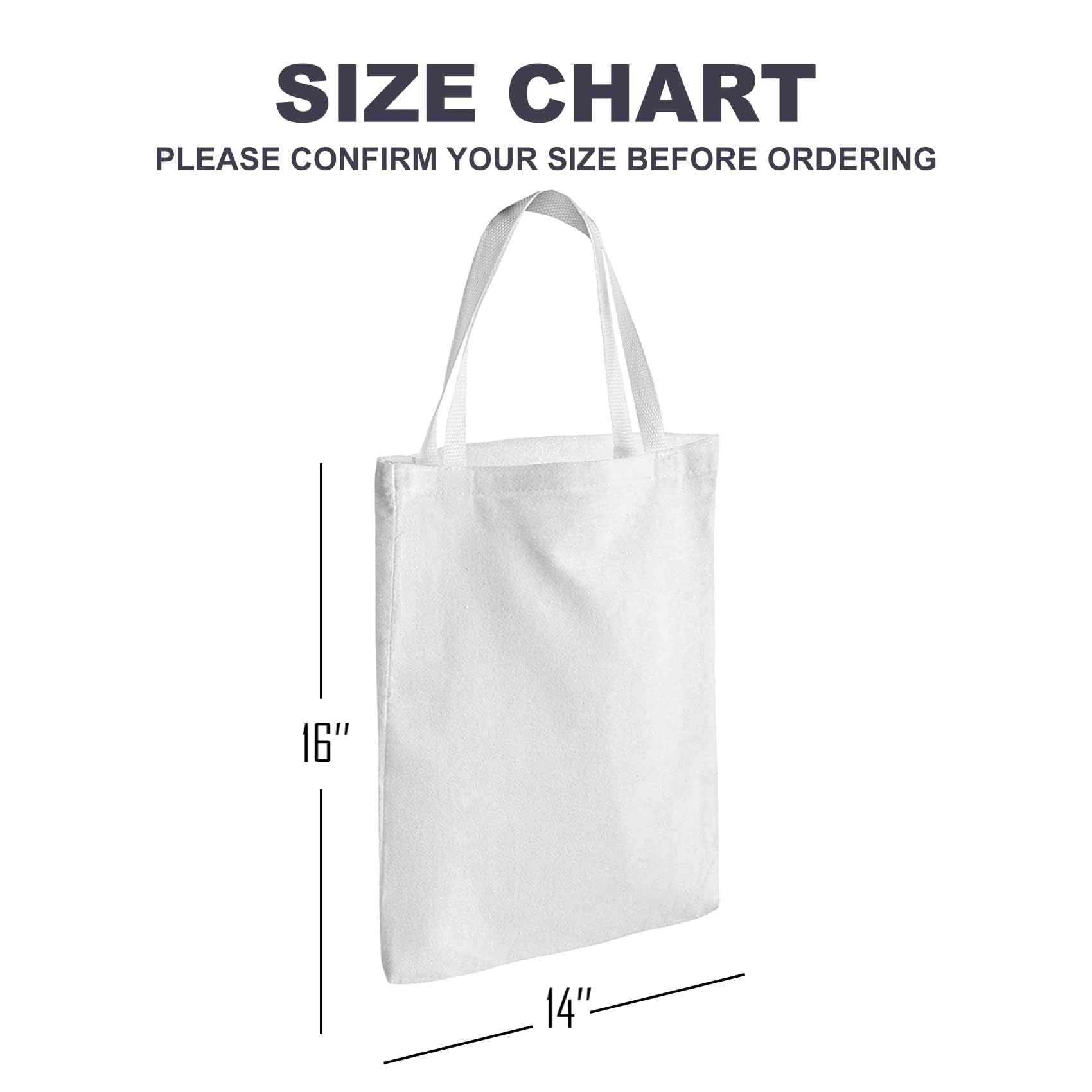 SUMEX Sublimation Blanks Canvas Tote Bags Bulk,16 Pack 14"×16" Polyester Reusable Shopping Canvas Bag for Heat Press Crafts…