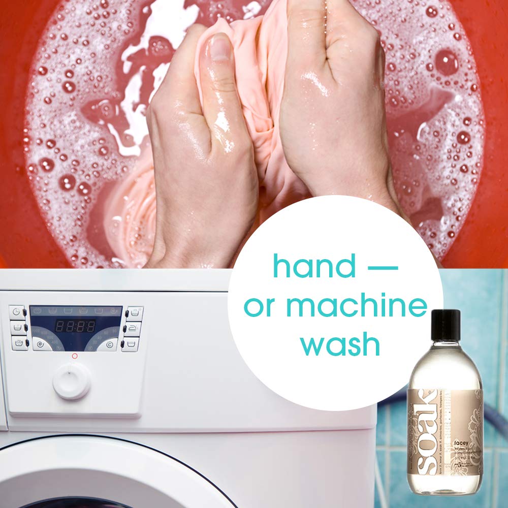 Soak Laundry Soap – No Rinse, Made in Canada, Plant-Derived Hand Wash Detergent - 375 ml / 12 fl. oz, 75+ Washes (Yuzu)
