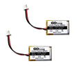 2 Pack of ‘GD Living’ Replacement Battery for Plantronics Wireless Headset CS540, CS540A, C054, 86180-01, 84479-01