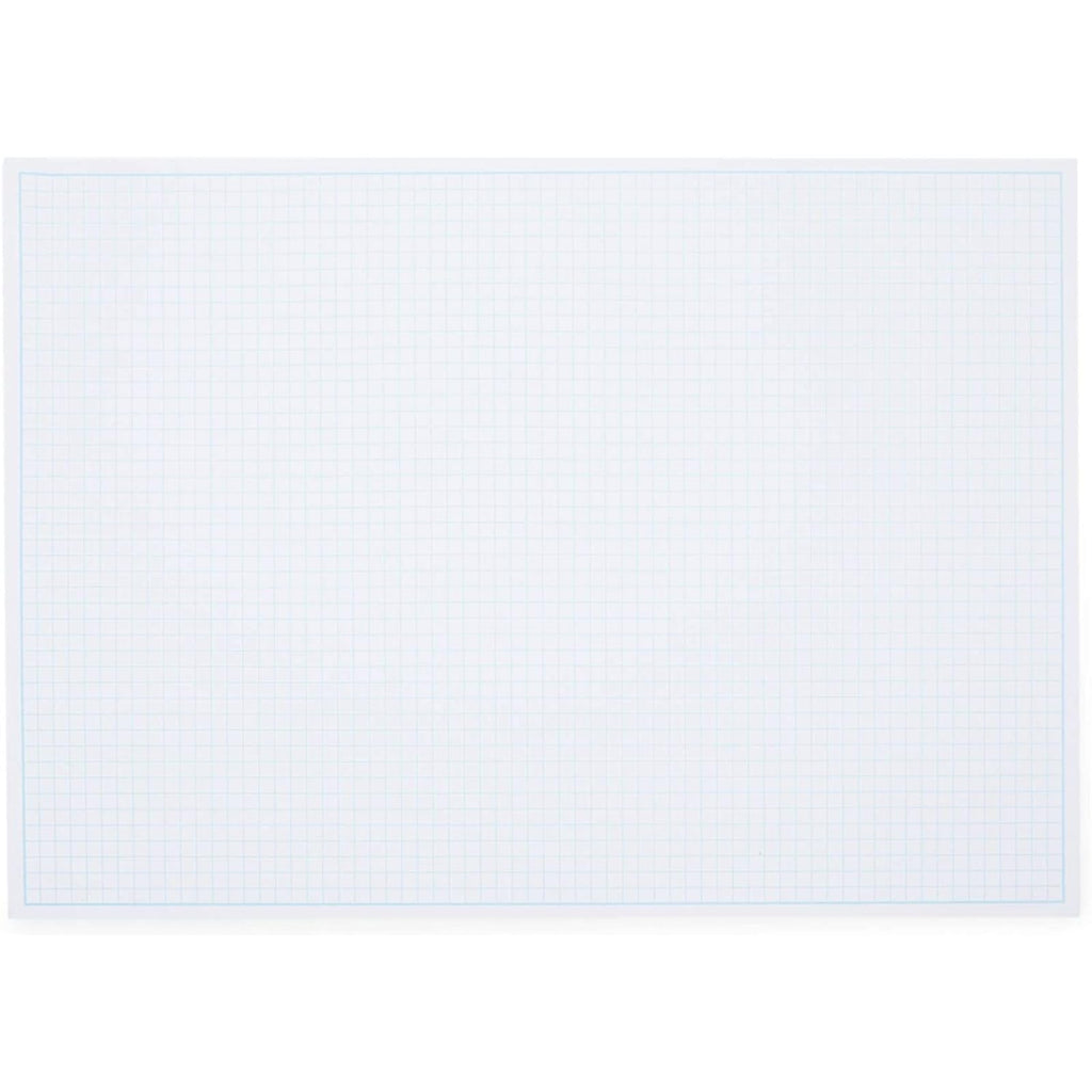 Stockroom Plus Desk Blotter Graph Paper Pad - 17 x 12 in, 50-Sheet White Refillable Desk Pad Mat - Large Notepad for Sketching, Notes & Doodles