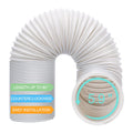 KLOLKUTTA Portable AC Exhaust Hose, 5.9 Inch Diameter, 80 Inch Length, Universal Fit, Anti-Clockwise Thread, Polypropylene Material, Replacement Tube for Portable Air Conditioners