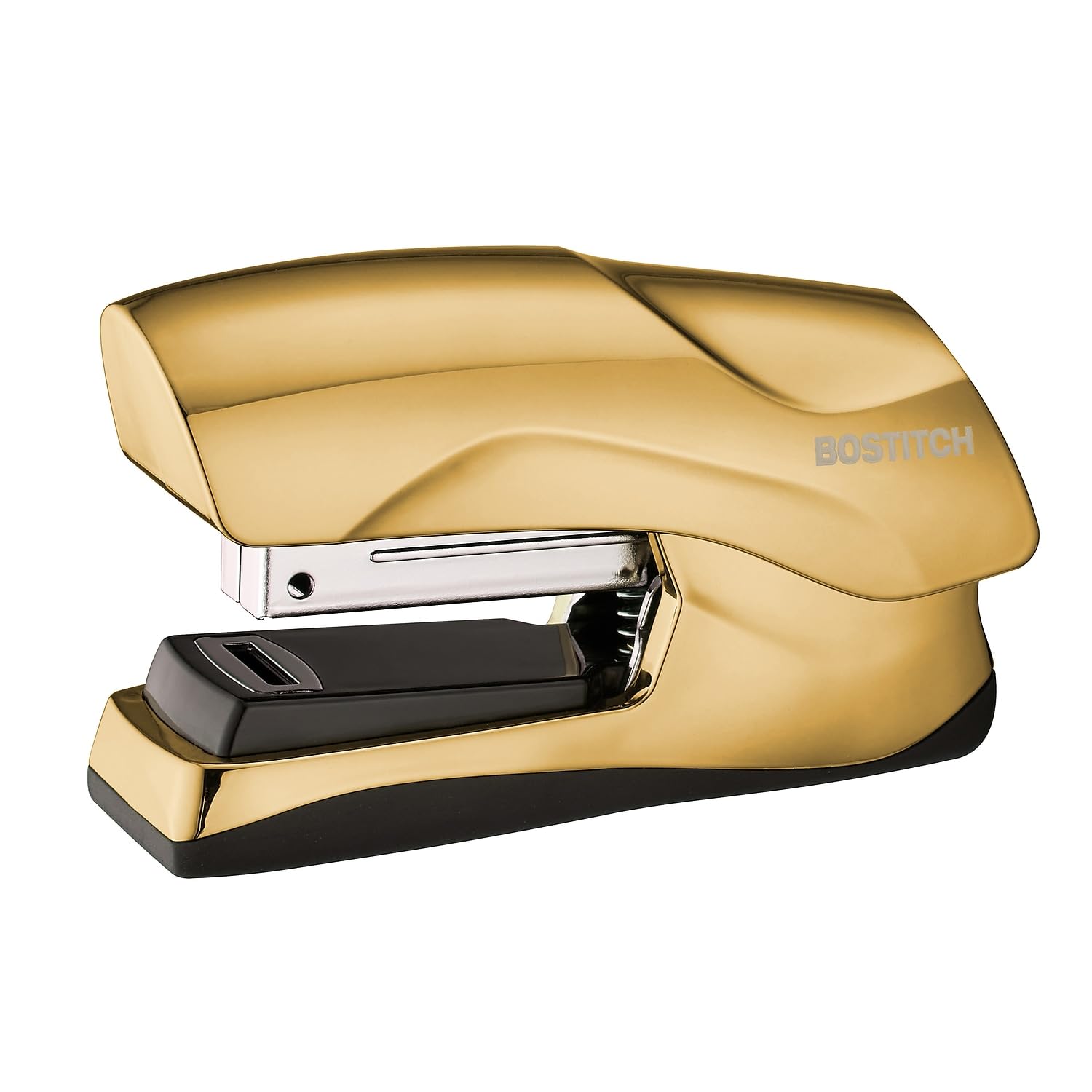 Bostitch Office Heavy Duty 40 Sheet Stapler, Small Stapler Size, Fits into The Palm of Your Hand; Gold Chrome