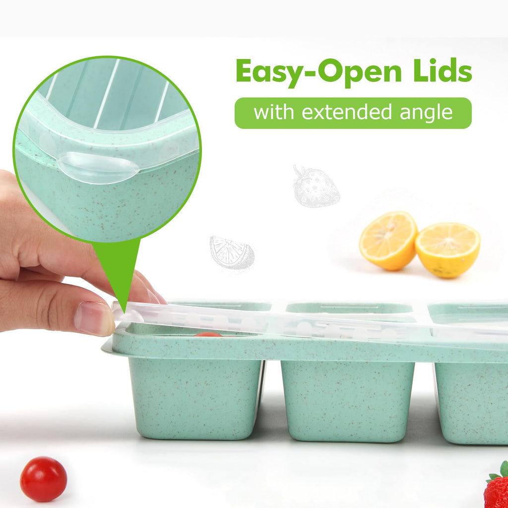 4 Pack Bento Lunch Box - BPA-Free Reusable Bento Box Kids Adult - 5-Compartment Meal Prep Container with Lids - Lunch Box for Kids, Toddler, Adults - Suitable for School, Company, and Travel