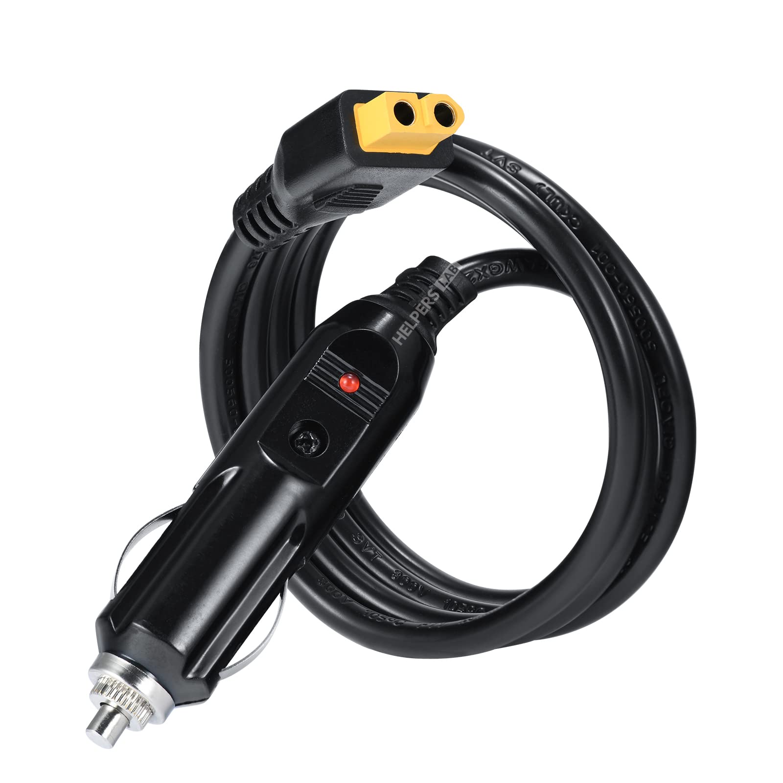 XT60 Cigarette Lighter Car Charger Power Supply 12V 24V Cable for Powerstation Ecoflow Delta River EB55 Elite and More 14AWG