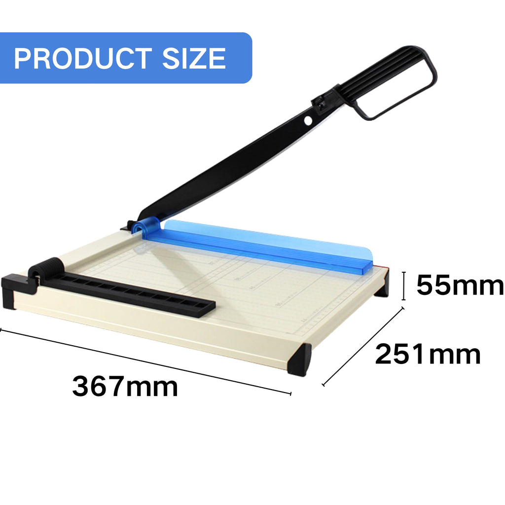 FurttBlem Guillotine Paper Cutter A4-12'' Paper Trimmer with Sharp Blade & Safety Guard,15 Sheets Capacity